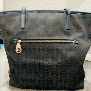 Michael Kors Black and Gold Tote Bag